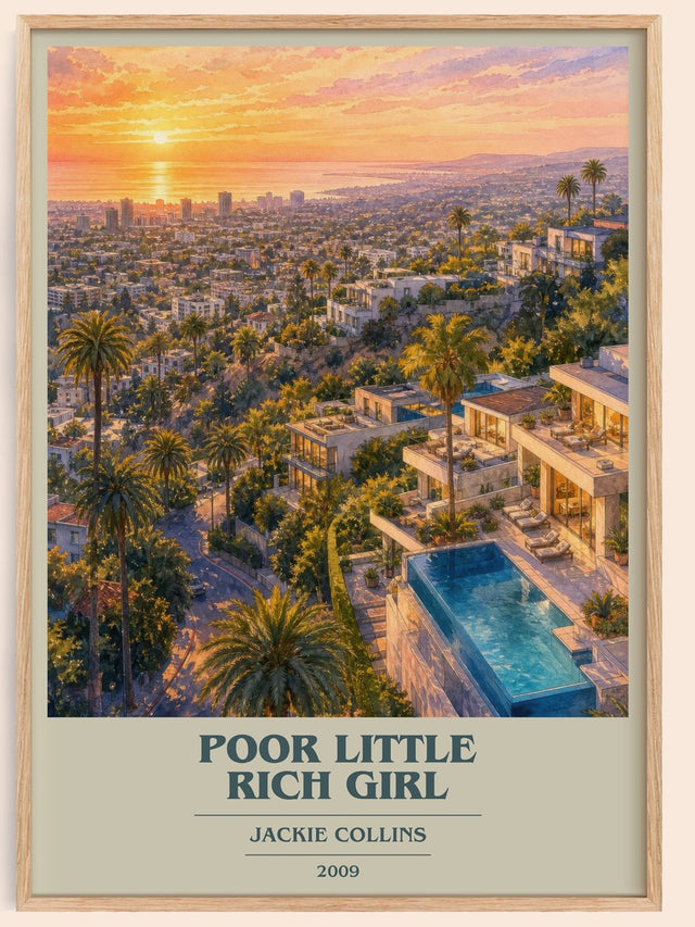 Poor Little Rich Girl Book Cover Poster by Jackie Collins