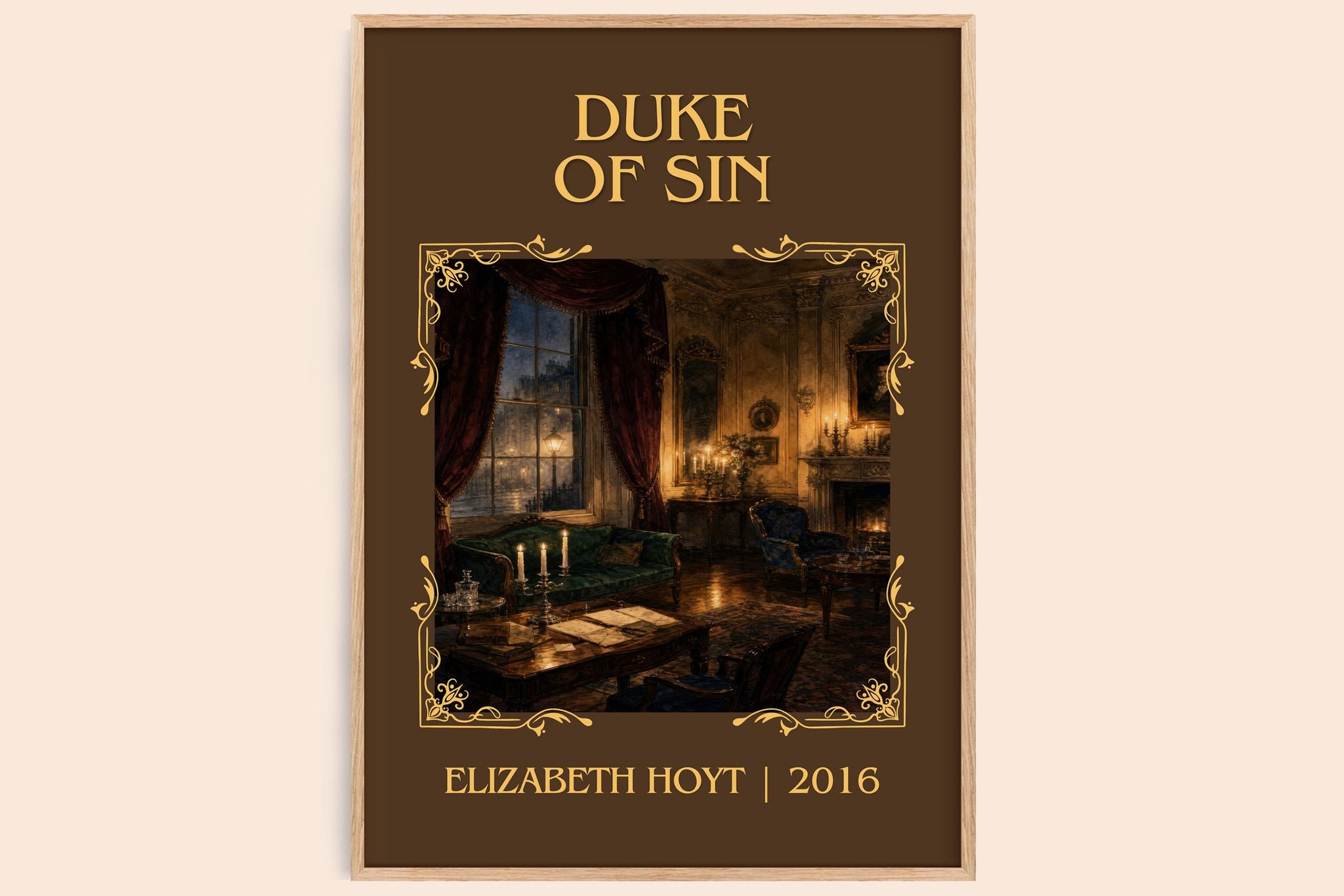 Duke of Sin Classic Book Art Print by Elizabeth Hoyt
