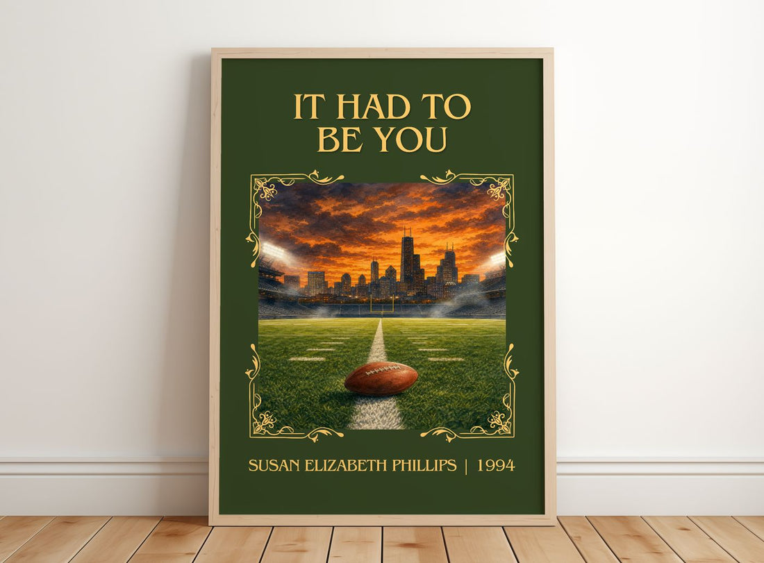 It Had to Be You Classic Book Art Print by Susan Elizabeth Phillips – framed print leaning on a wooden floor