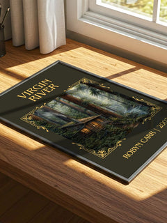 Virgin River Classic Book Art Print by Robyn Carr – print on a sunlit desk