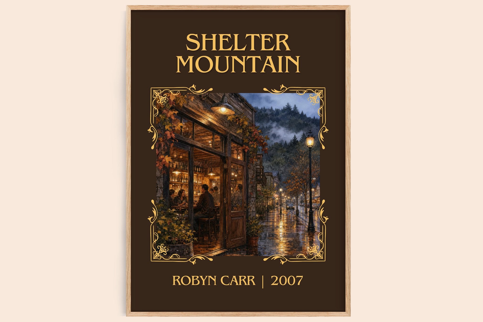 Shelter Mountain Classic Book Art Print by Robyn Carr