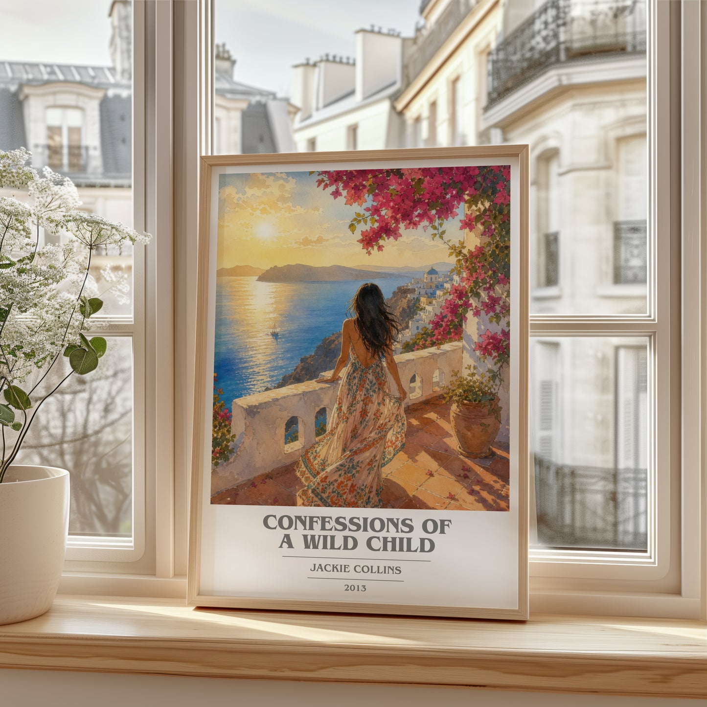 Confessions Of A Wild Child book cover poster colour and style options – Jackie Collins book art