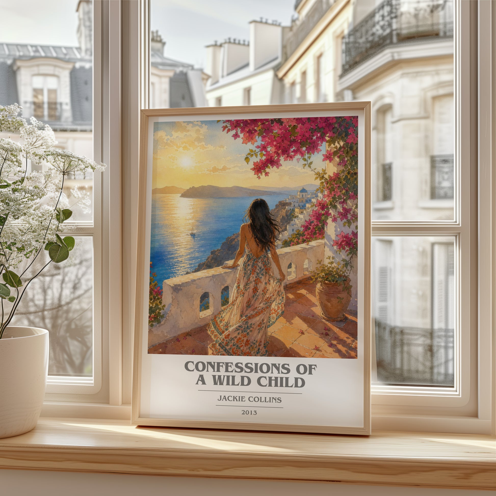 Confessions Of A Wild Child book cover poster colour and style options – Jackie Collins book art