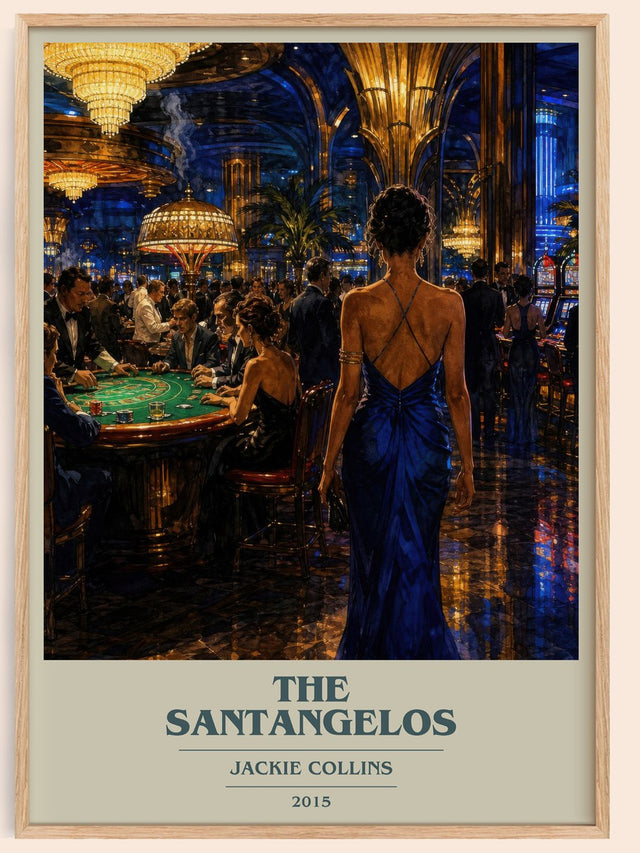 The Santangelos Book Cover Poster by Jackie Collins