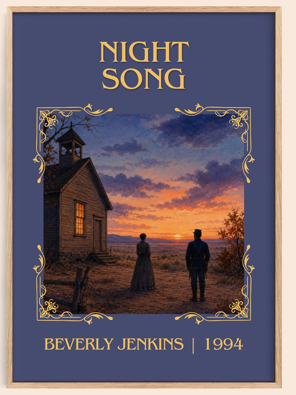 Night Song Classic Book Art Print by Beverly Jenkins – book poster
