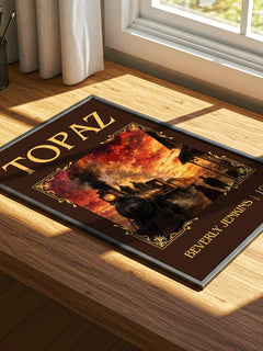 Topaz Classic Book Art Print by Beverly Jenkins – print on a sunlit desk
