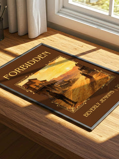 Forbidden Classic Book Art Print by Beverly Jenkins – print on a sunlit desk