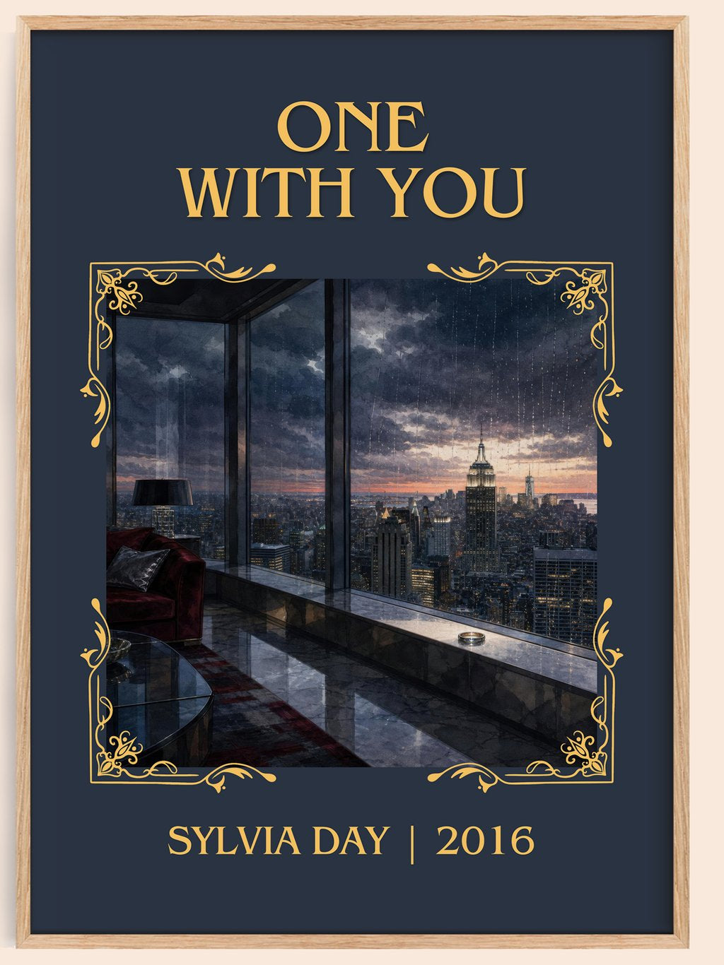 One with You Classic Book Art Print by Sylvia Day – book poster