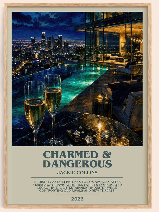 Charmed & Dangerous Bookish Wall Art by Jackie Collins