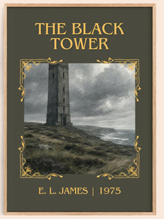 The Black Tower Classic Book Art Print by E. L. James – book poster