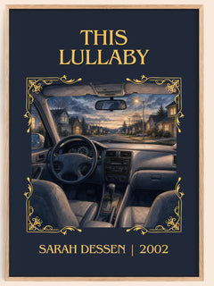 This Lullaby Classic Book Art Print by Sarah Dessen – book poster