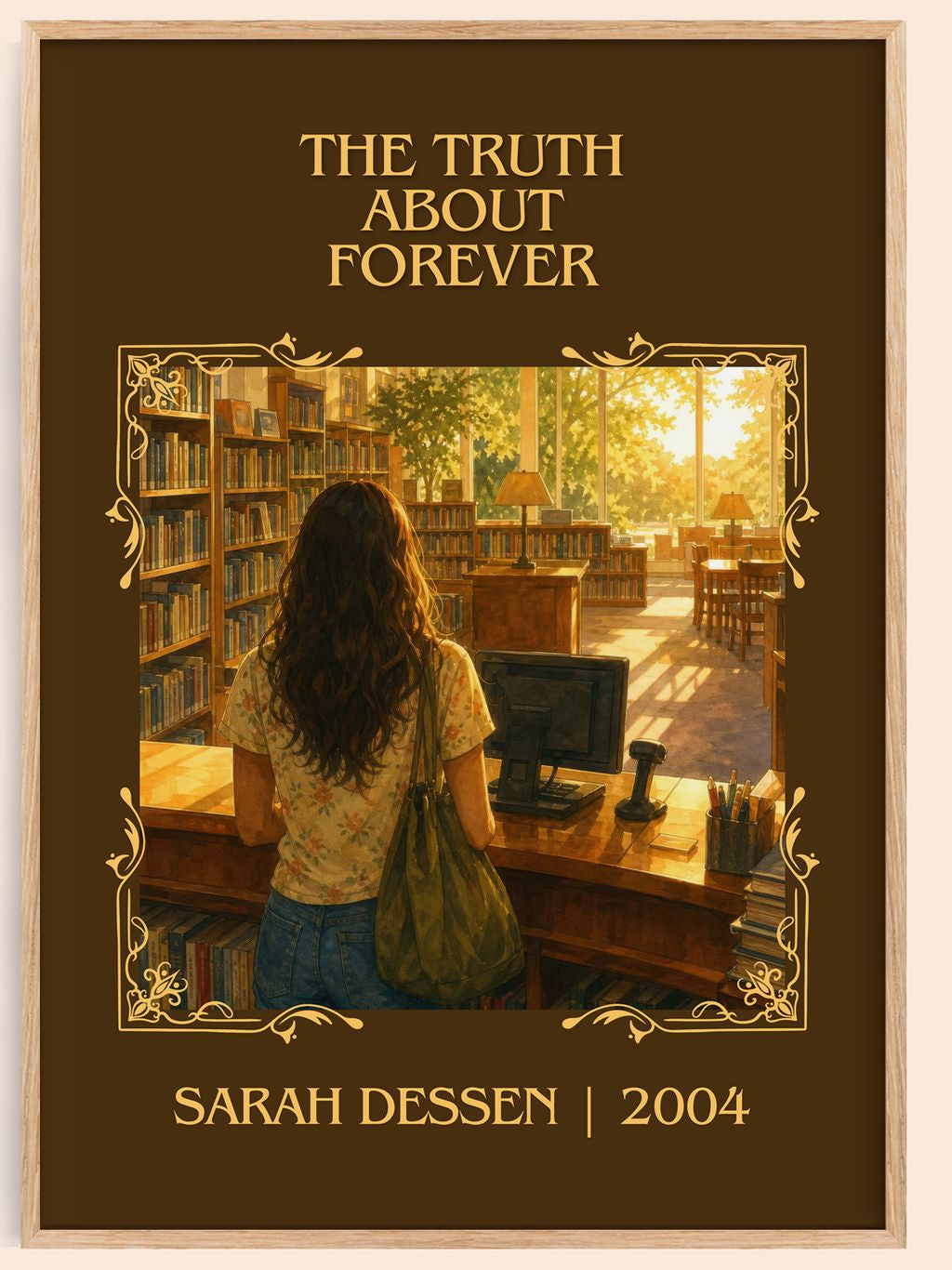 The Truth About Forever Classic Book Art Print by Sarah Dessen – book poster