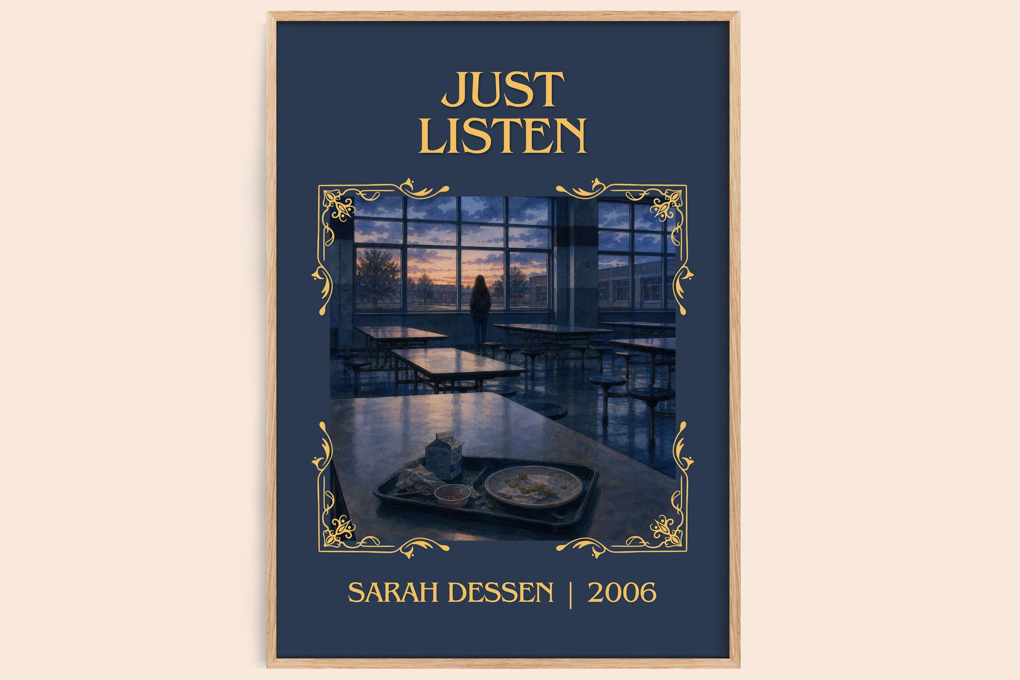 Just Listen Classic Book Art Print by Sarah Dessen