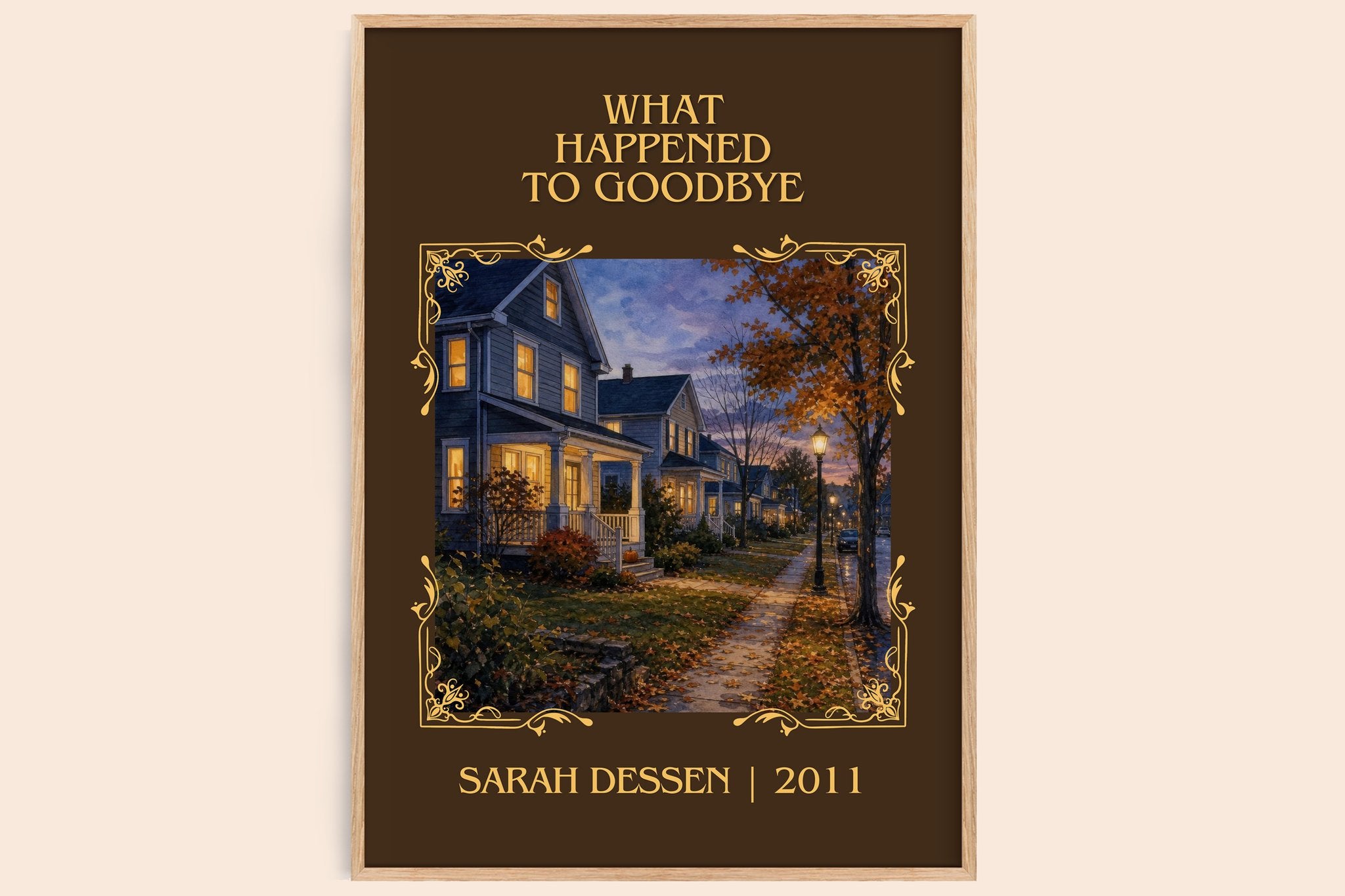 What Happened to Goodbye Classic Book Art Print by Sarah Dessen