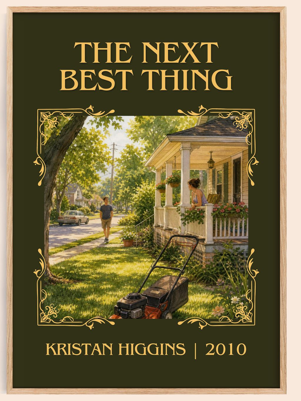 The Next Best Thing Classic Book Art Print by Kristan Higgins – book poster
