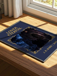 Lover Eternal Classic Book Art Print by J. R. Ward – print on a sunlit desk