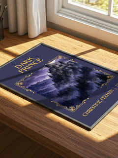 Dark Prince Classic Book Art Print by Christine Feehan – print on a sunlit desk