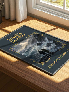 Water Bound Classic Book Art Print by Christine Feehan – print on a sunlit desk