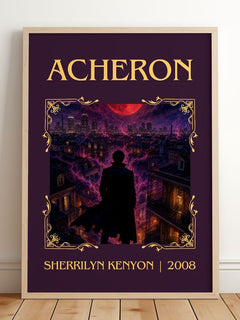 Acheron Classic Book Art Print by Sherrilyn Kenyon – framed print leaning on a wooden floor