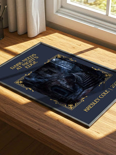 Dark Needs at Night's Edge Classic Book Art Print by Kresley Cole – print on a sunlit desk