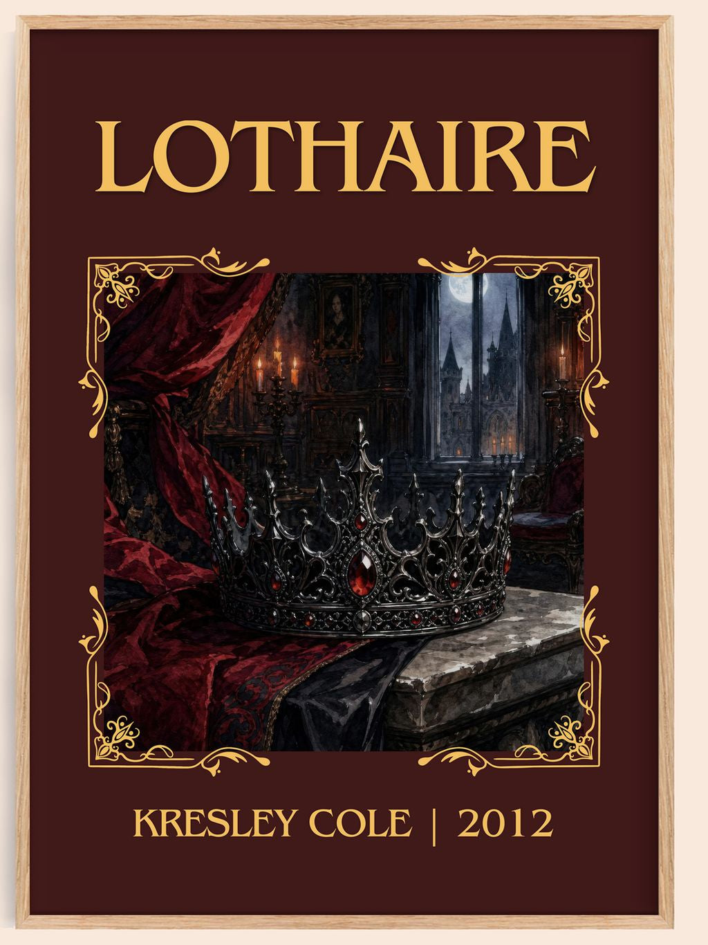 Lothaire Classic Book Art Print by Kresley Cole – book poster