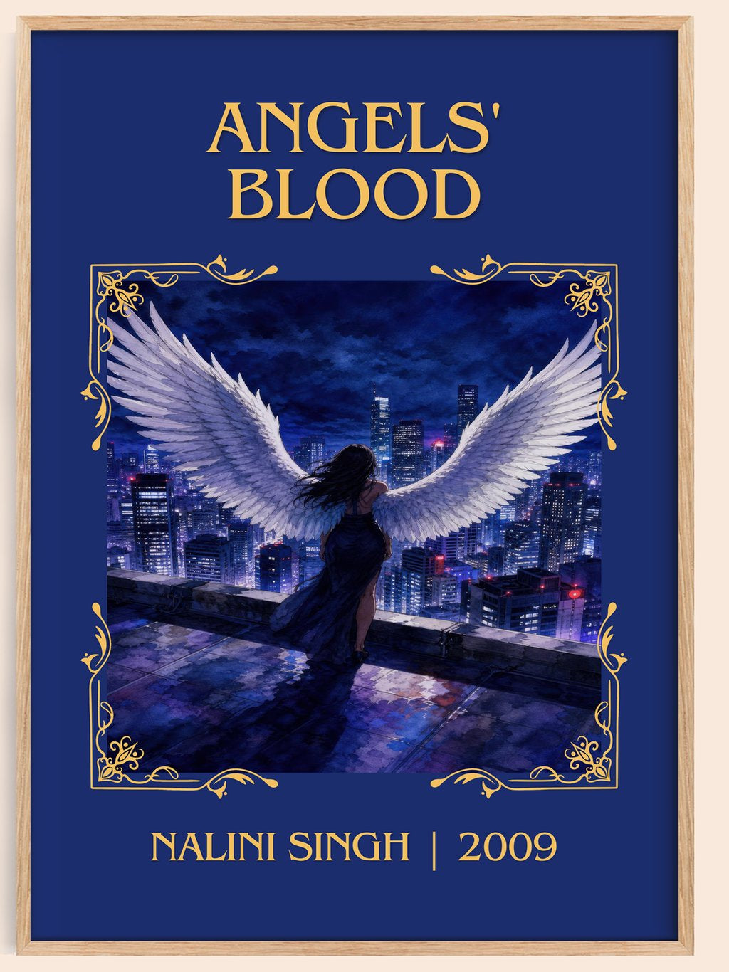Angels' Blood Classic Book Art Print by Nalini Singh – book poster