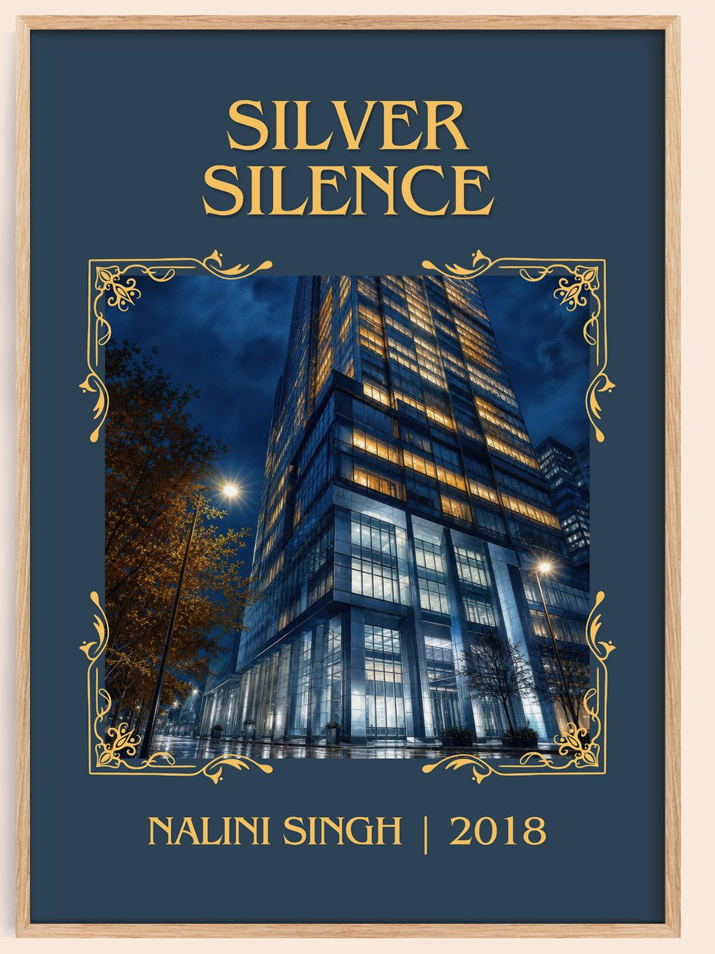 Silver Silence Classic Book Art Print by Nalini Singh – book poster