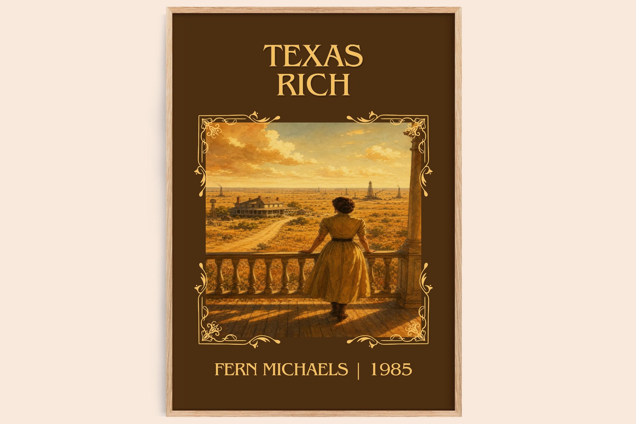 Texas Rich Classic Book Art Print by Fern Michaels