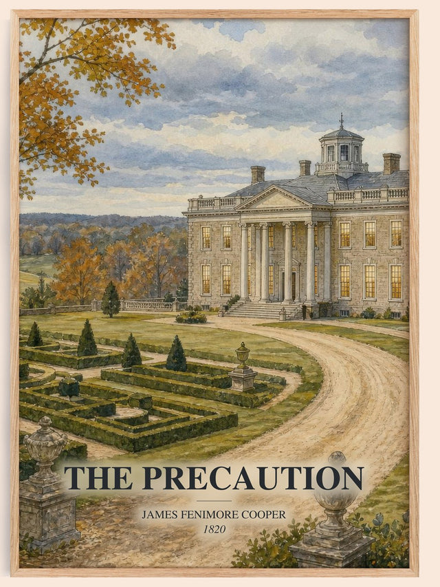 The Precaution Book Watercolour Illustration by James Fenimore Cooper
