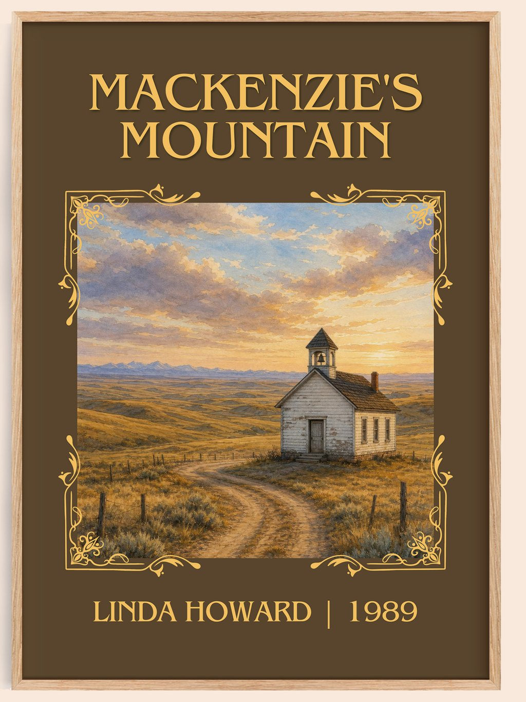 Mackenzie's Mountain Classic Book Art Print by Linda Howard – book poster