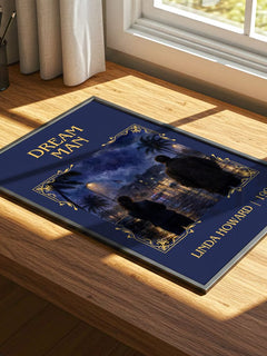 Dream Man Classic Book Art Print by Linda Howard – print on a sunlit desk