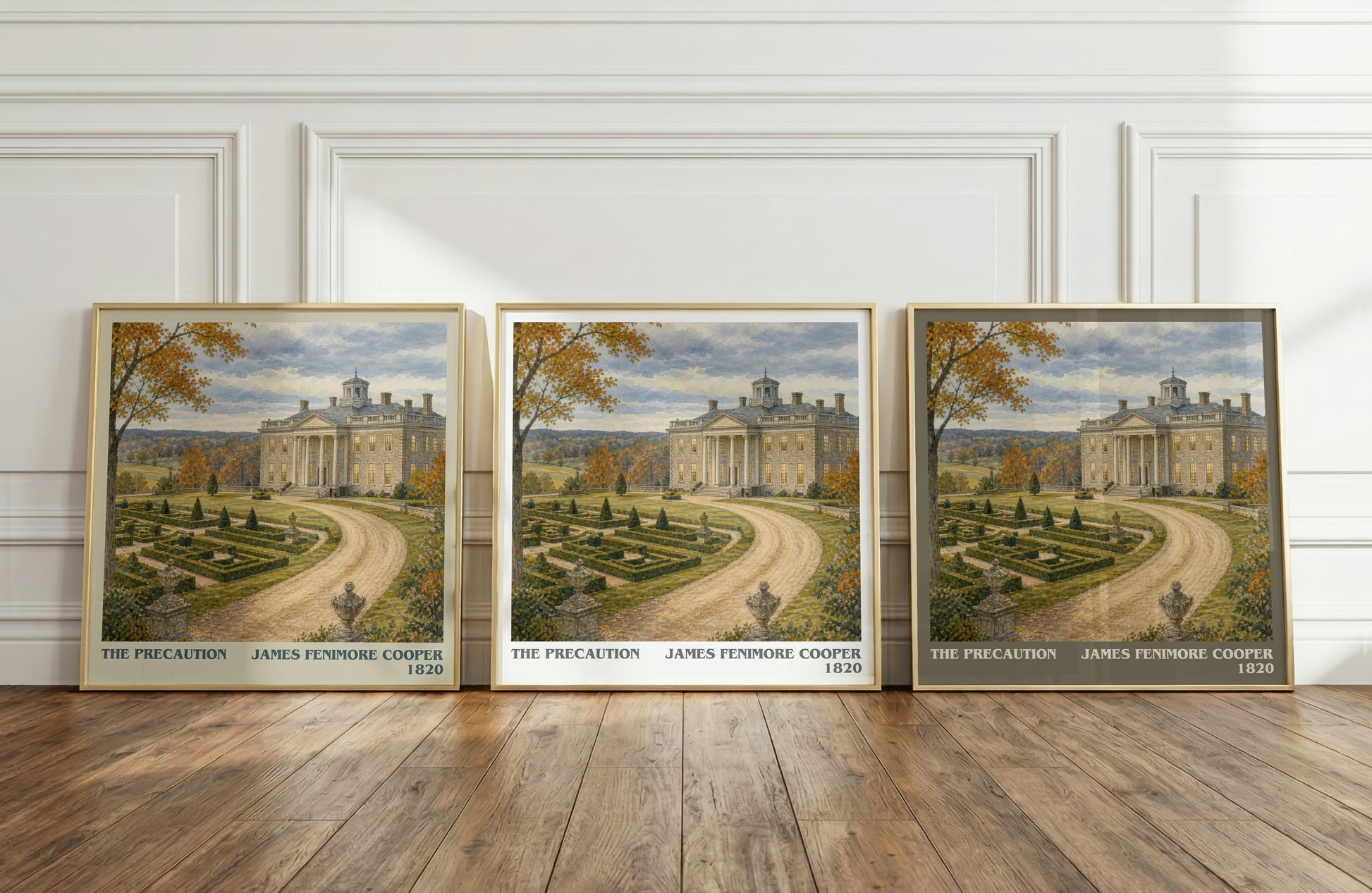 The Precaution literary art print colour and style options – James Fenimore Cooper book art