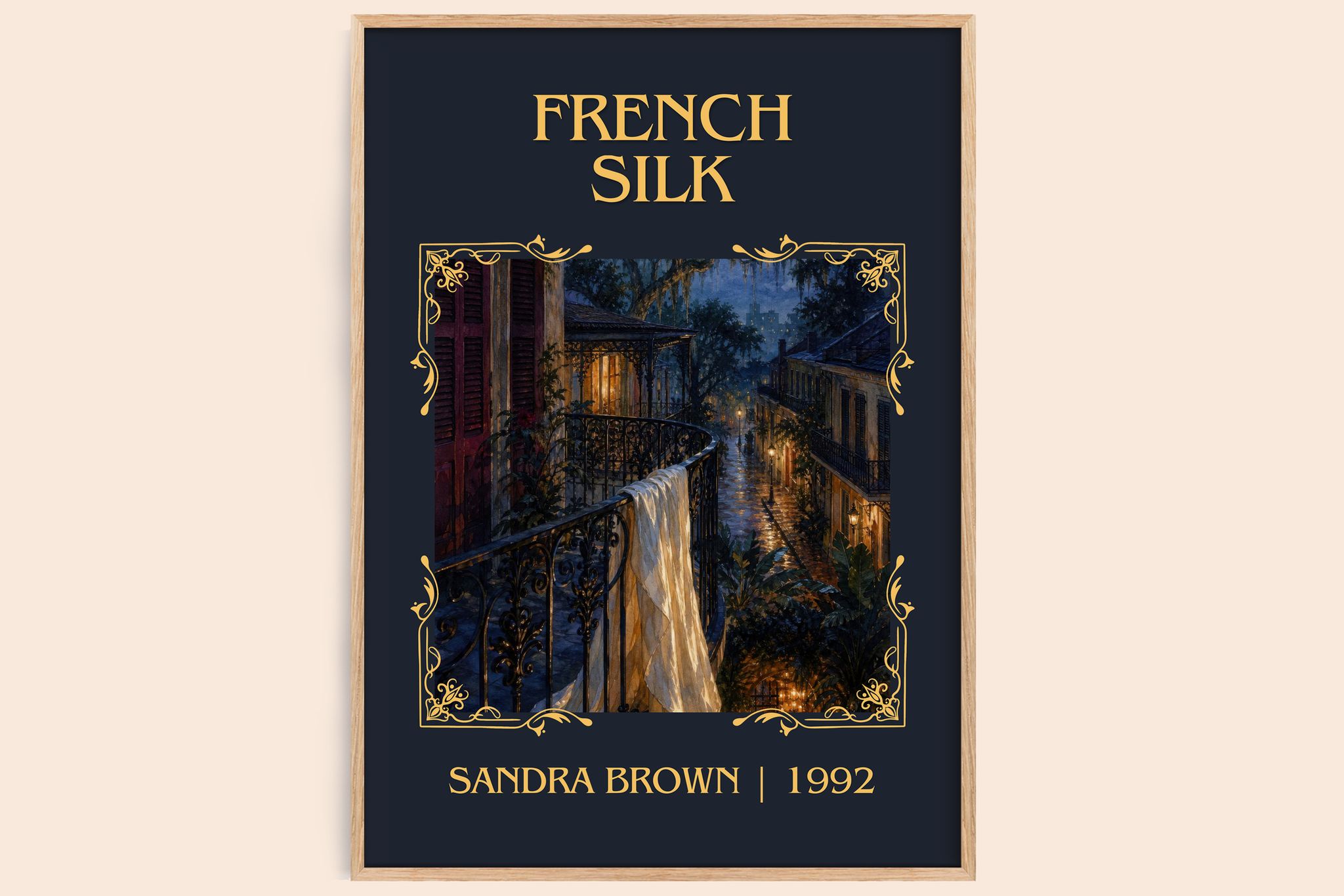 French Silk Classic Book Art Print by Sandra Brown