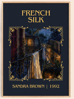 French Silk Classic Book Art Print by Sandra Brown – book poster