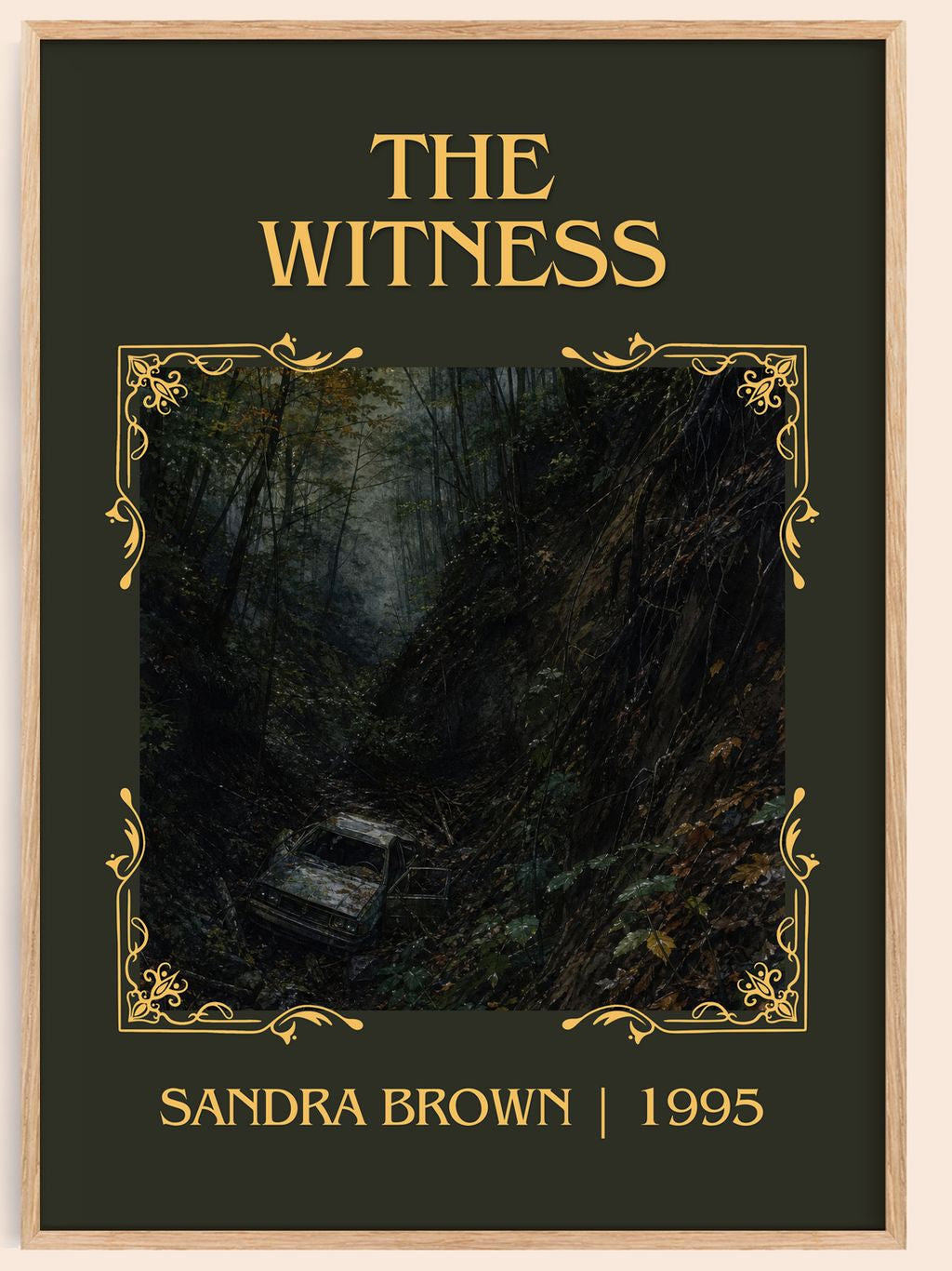 The Witness Classic Book Art Print by Sandra Brown – book poster