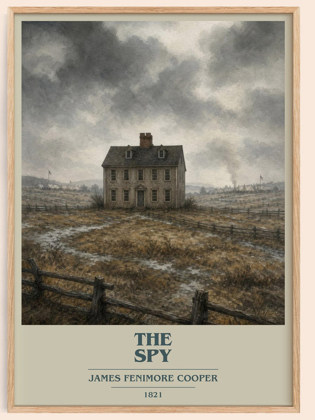 The Spy Book Cover Poster by James Fenimore Cooper