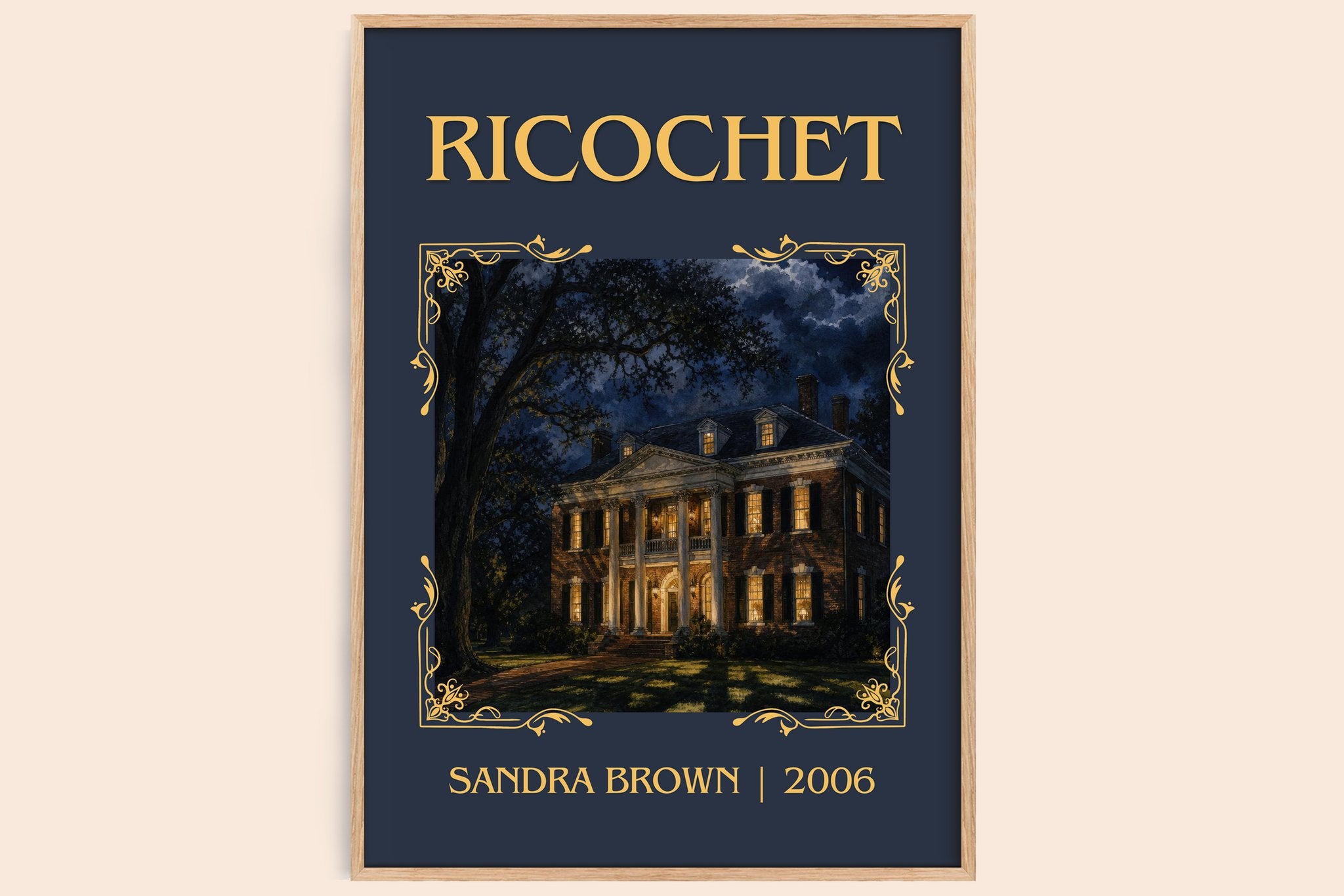 Ricochet Classic Book Art Print by Sandra Brown