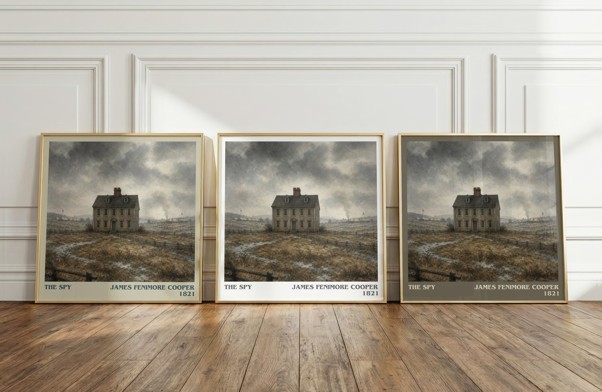 The Spy literary art print colour and style options – James Fenimore Cooper book art