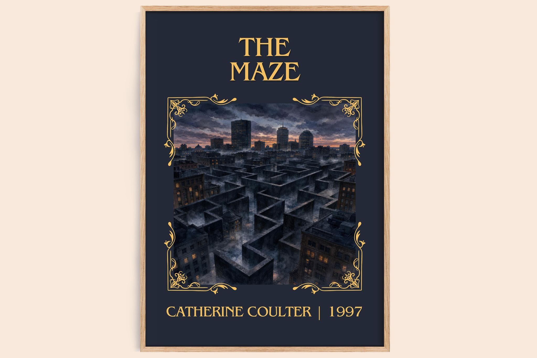 The Maze Classic Book Art Print by Catherine Coulter