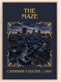 The Maze Classic Book Art Print by Catherine Coulter – book poster
