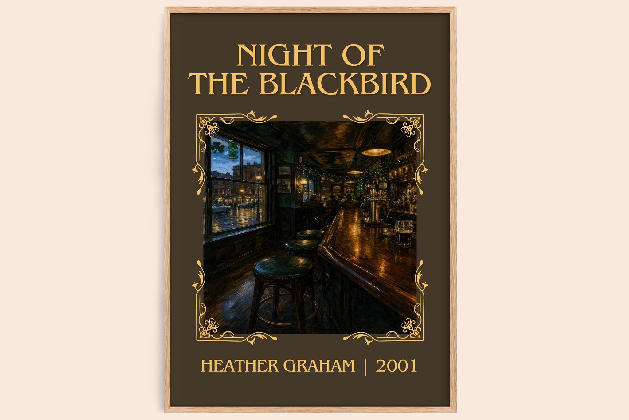 Night of the Blackbird Classic Book Art Print by Heather Graham