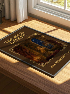The Wind Dancer Classic Book Art Print by Iris Johansen – print on a sunlit desk
