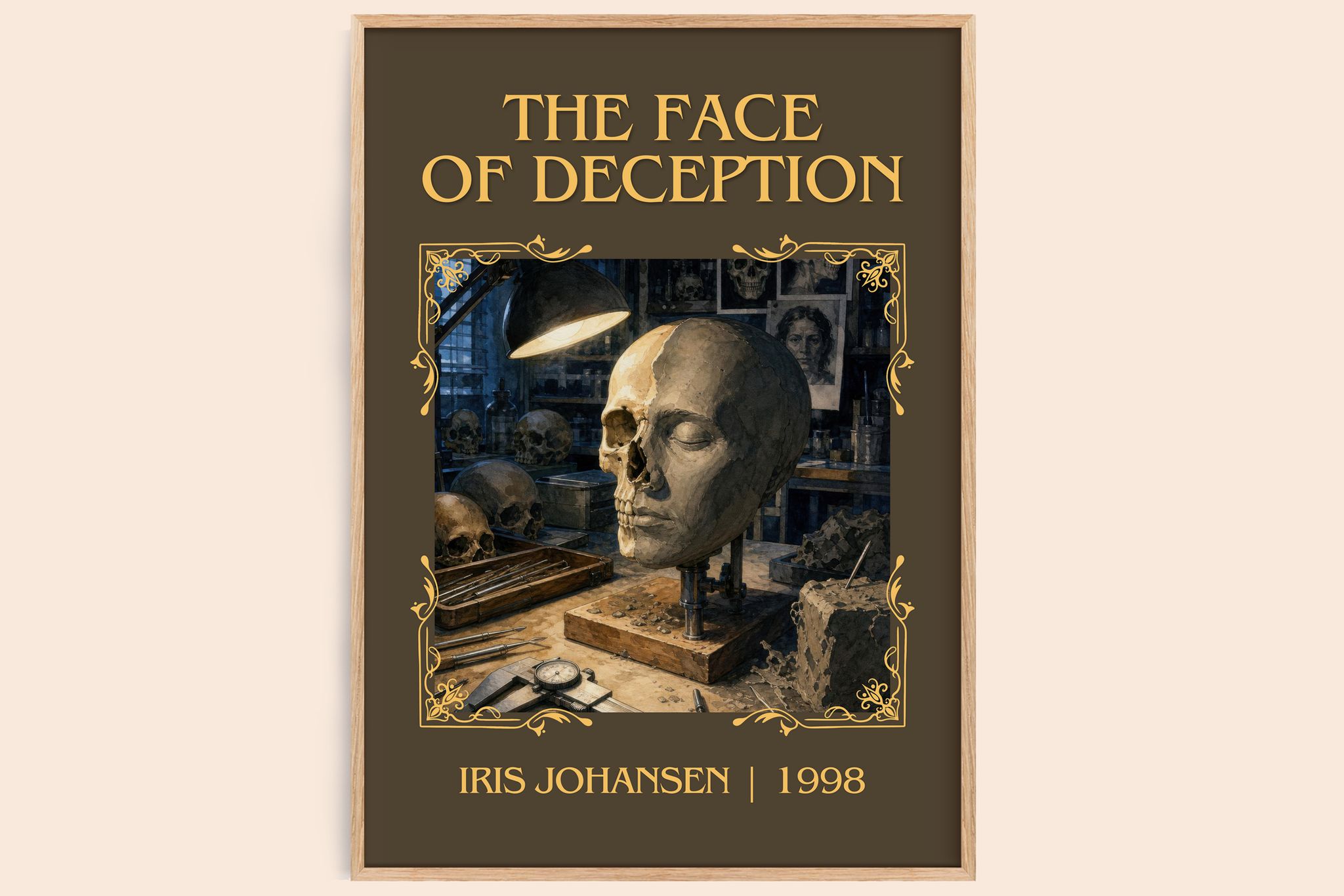 The Face of Deception Classic Book Art Print by Iris Johansen