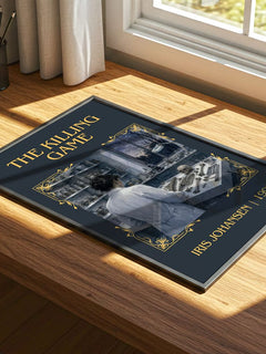 The Killing Game Classic Book Art Print by Iris Johansen – print on a sunlit desk