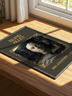 Blind Alley Classic Book Art Print by Iris Johansen – print on a sunlit desk