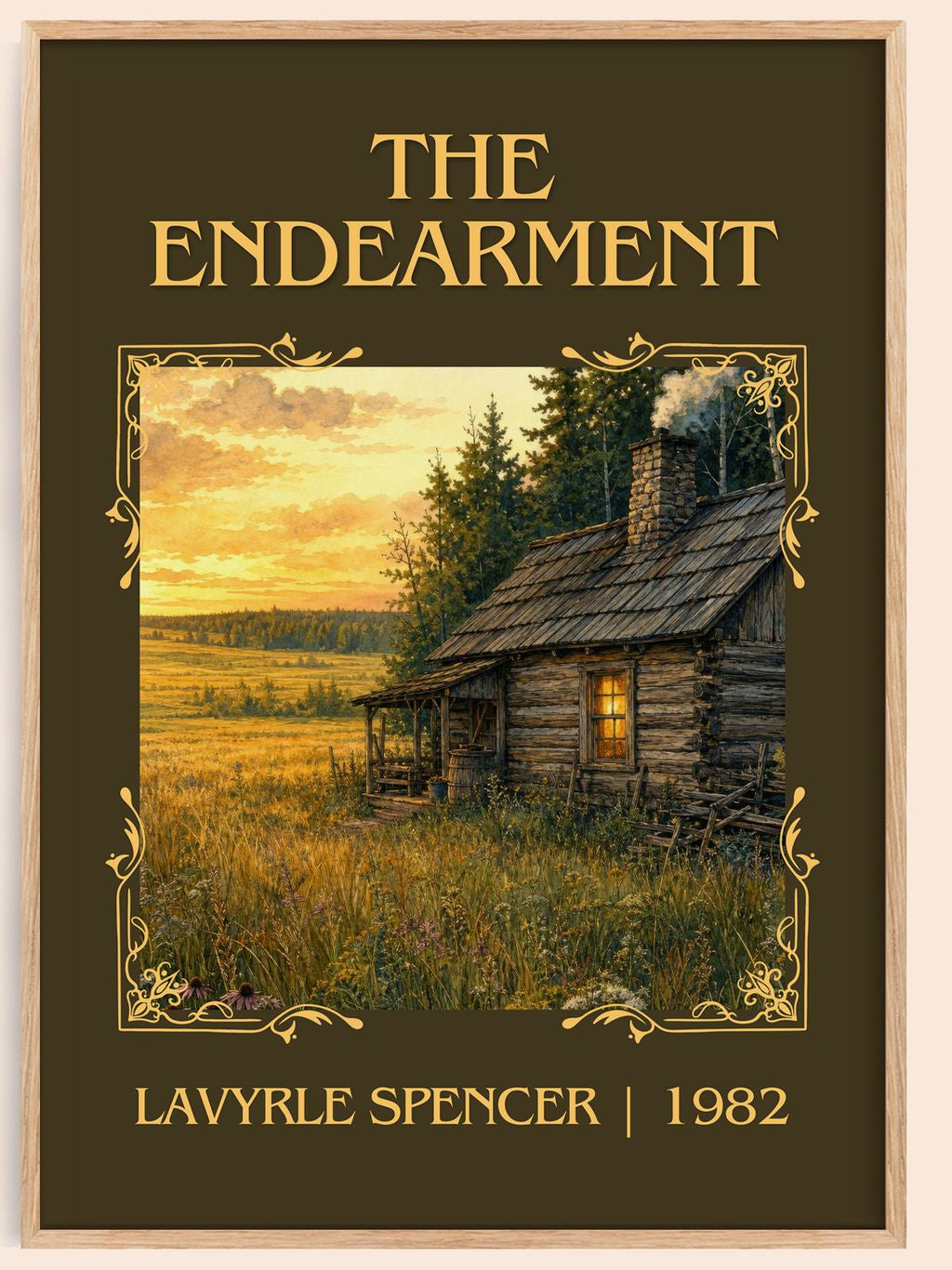 The Endearment Classic Book Art Print by LaVyrle Spencer – book poster