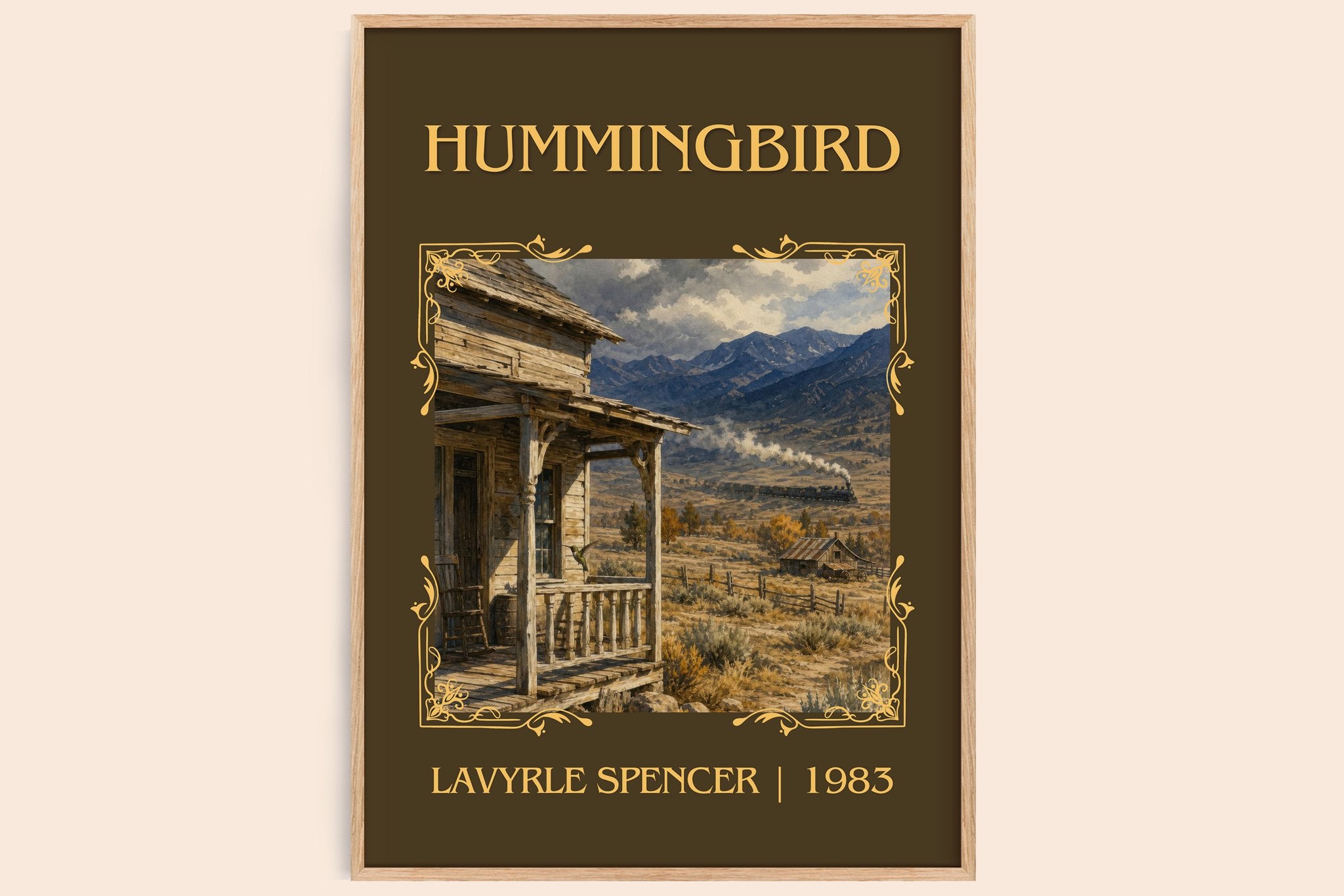 Hummingbird Classic Book Art Print by LaVyrle Spencer
