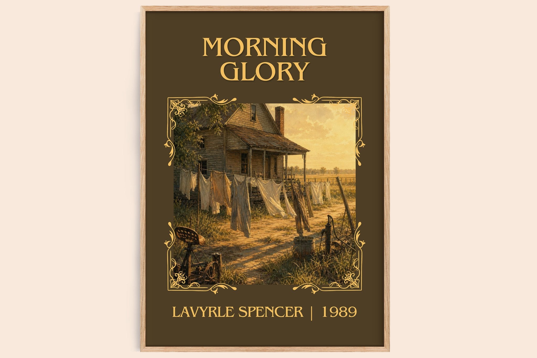 Morning Glory Classic Book Art Print by LaVyrle Spencer
