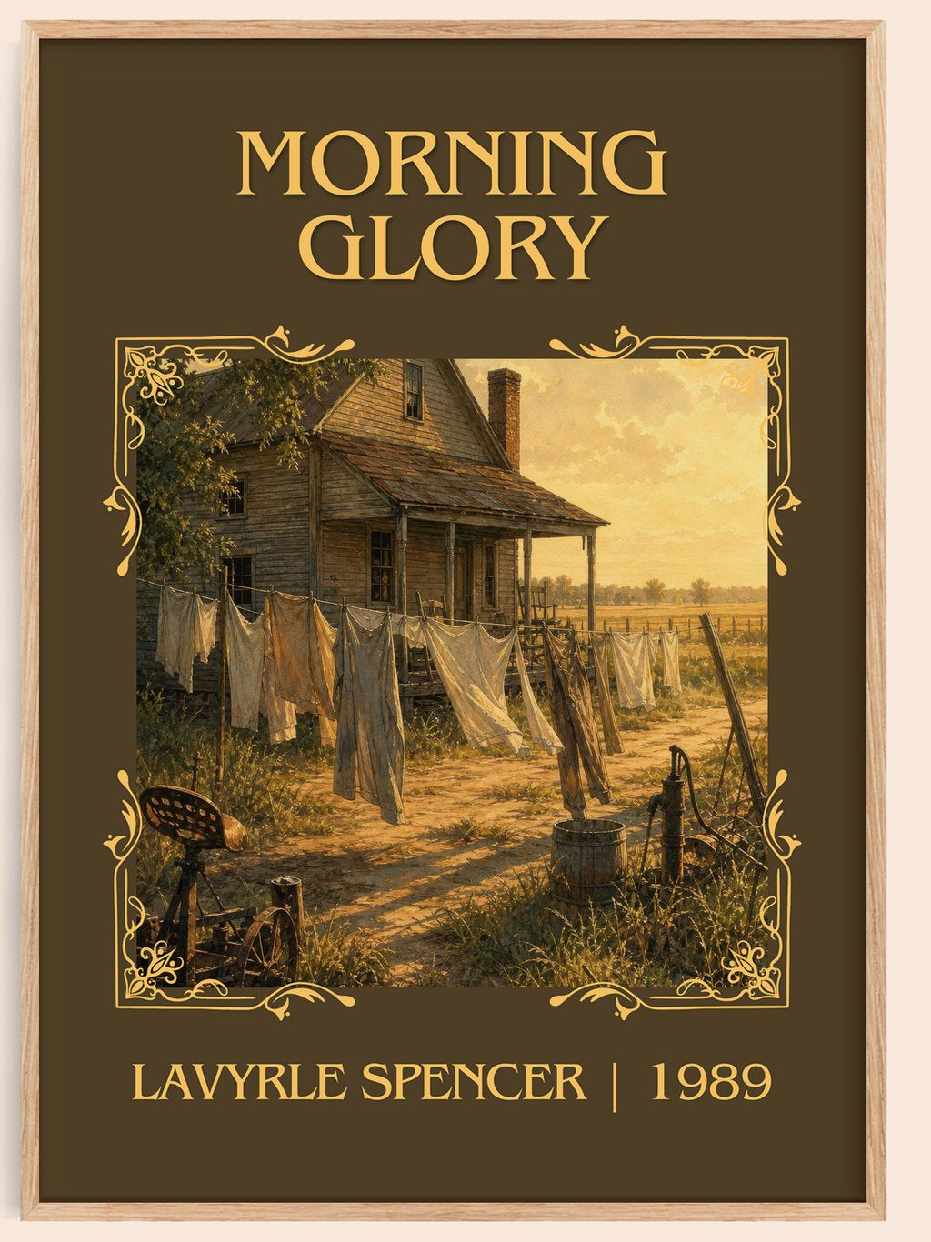 Morning Glory Classic Book Art Print by LaVyrle Spencer – book poster