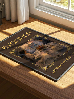 Bygones Classic Book Art Print by LaVyrle Spencer – print on a sunlit desk